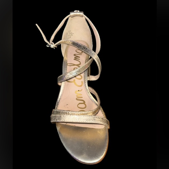 Sam Edelman gold strappy heels - Picture 5 of 11